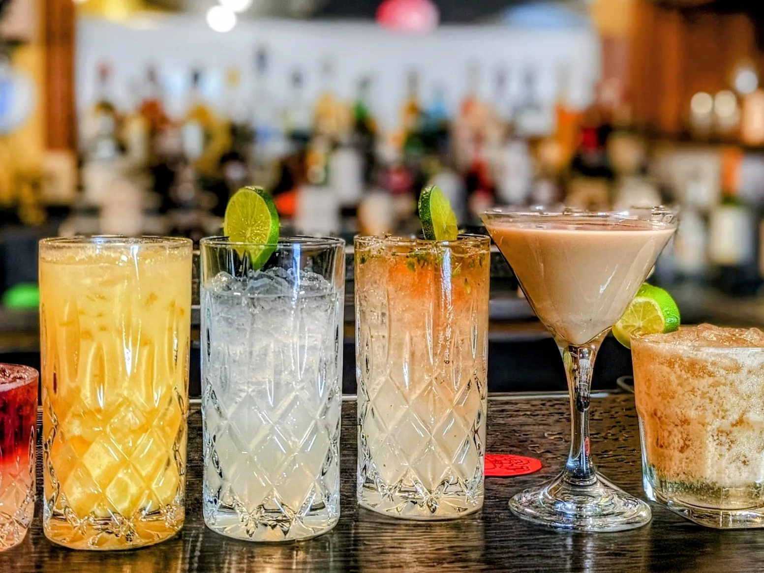 SPICE ROOM signature cocktails at the bar