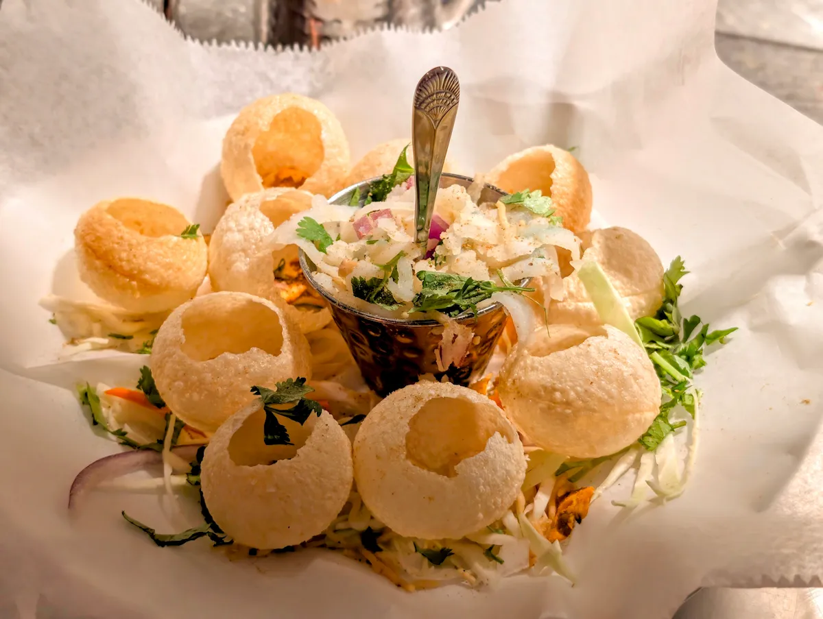 Pani Puri – authentic Indian street food at SPICE ROOM Denver