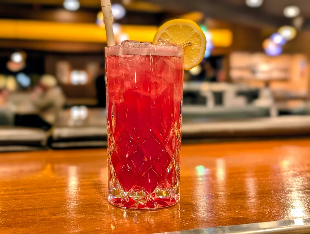 Strawberry Banana Bliss – Smooth, sweet, creamy tropical mocktail blending juicy strawberries and ripe banana | SPICE ROOM Denver