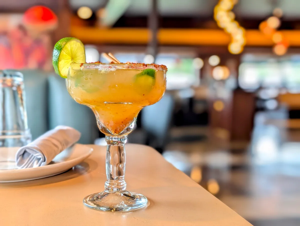 Spicy Tamarind Margarita – Blanco Tequila, Tamarind, Lime, Jalapeño | SPICE ROOM Denver happy hour