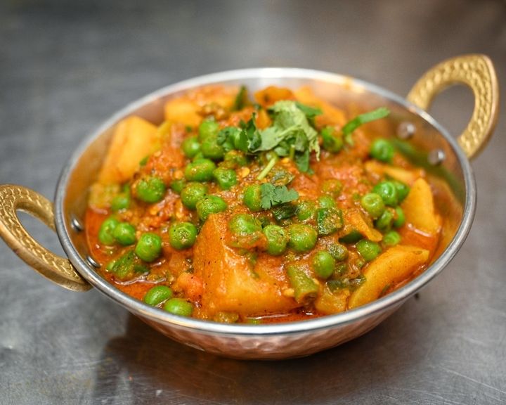 Aloo Matar (Potato & Green Peas) at SPICE ROOM Denver