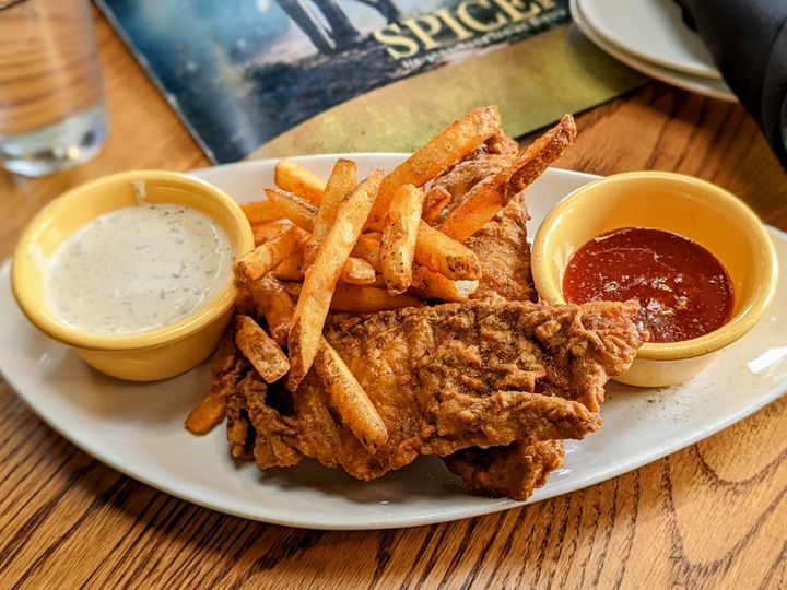 Amritsari Fish Fry (Fish and Chips) at SPICE ROOM Denver