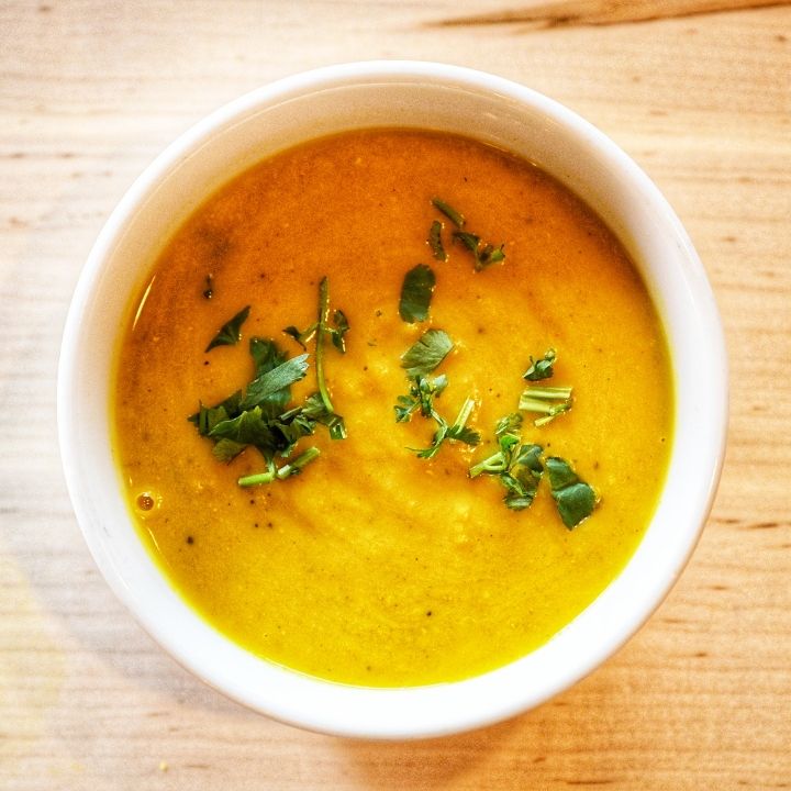 Daal Soup — Silky red lentils slow-simmered with turmeric and tempered w