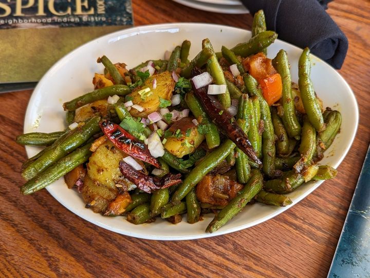 Green Beans & Aloo (Potatoes) at SPICE ROOM Denver