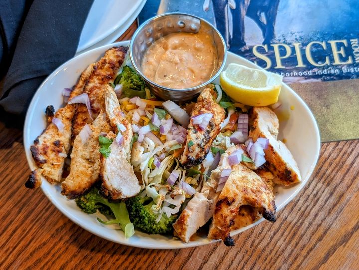 Indian Spice Steamed Broccoli at SPICE ROOM Denver