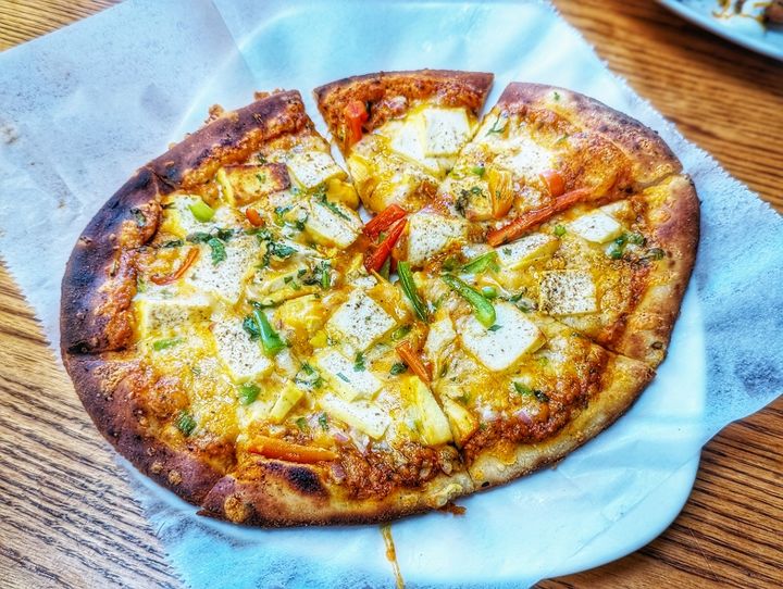 Kid's Masala Pizza at SPICE ROOM Denver