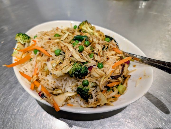 Kid's Vegetable Fried Rice at SPICE ROOM Denver