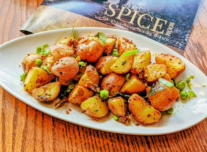 Potato & Green Peas Salad at SPICE ROOM Denver