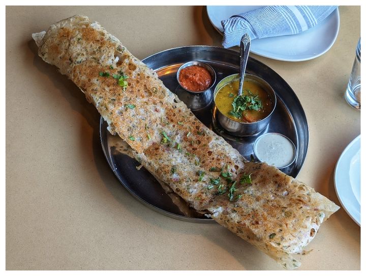 Rava Dosa served at SPICE ROOM Denver