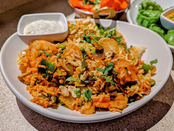Shrimp Biryani served at SPICE ROOM Denver