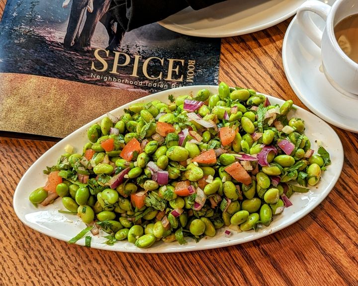Spicy Edamame (Soybean) Salad (Vegan) at SPICE ROOM Denver